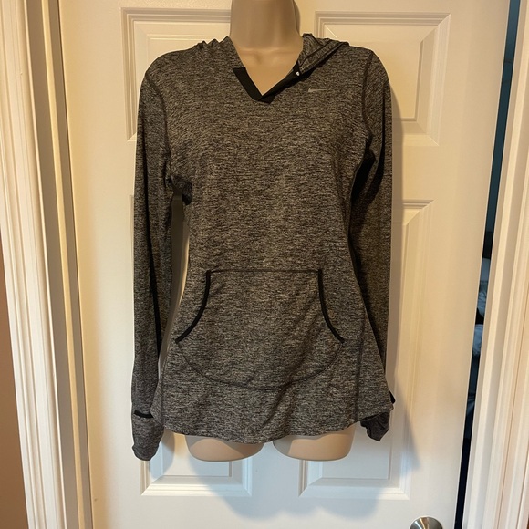 Nike Women's Gray Dri-Fit Running Hoodie - Picture 1 of 8